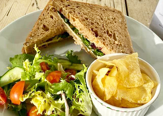Freshly made sandwiches at Cafe 46 Wickham Market