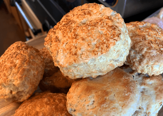 Freshly baked cheese and fruit scones every day - Cafe 46 Wickham Market