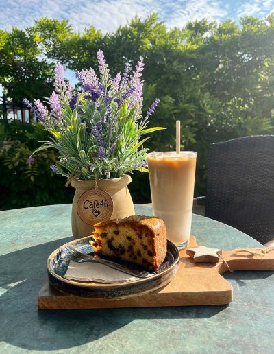 Iced Latte and Cake